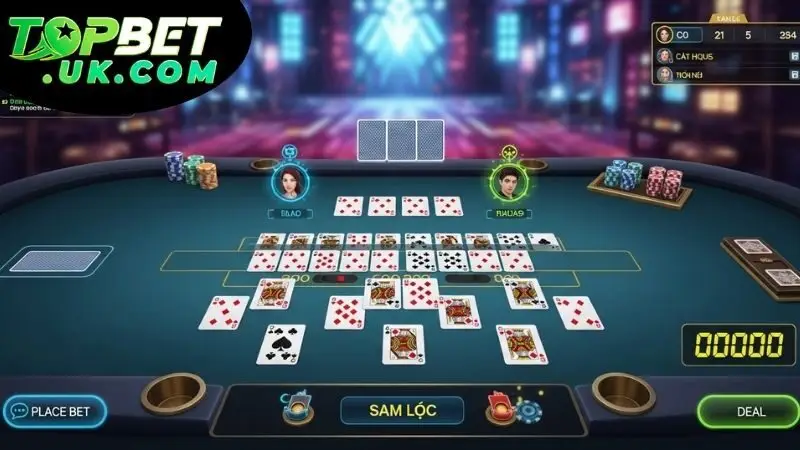 Cách tham gia chơi game bài sâm lốc Topbet